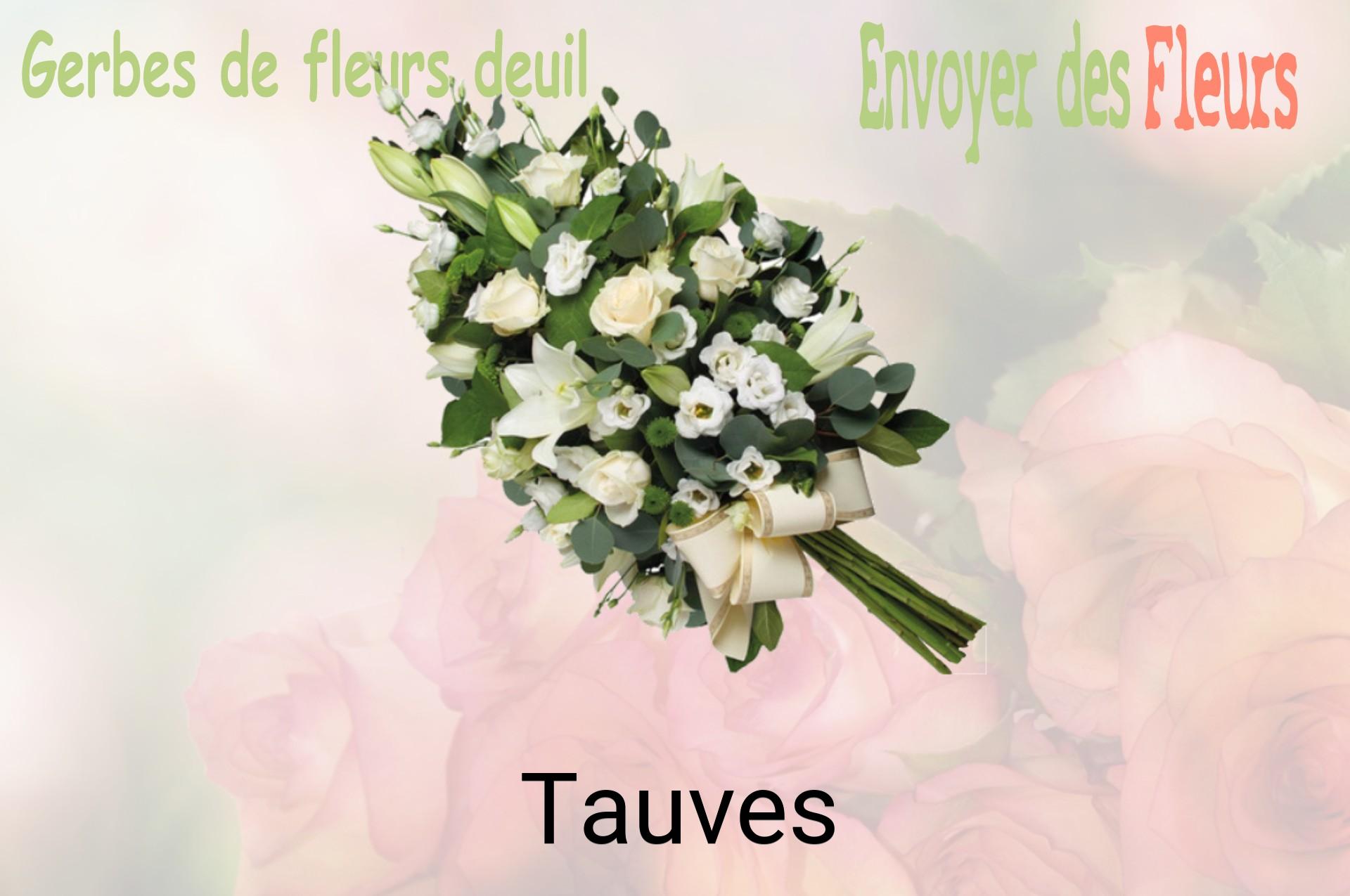 Gerbe de fleurs de deuil livrée à Tauves